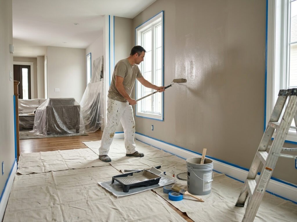Joe's Handyman - Painter Painting Interior Wall