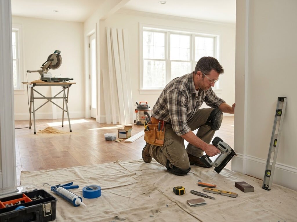 Joe's Handyman - Tradesperson Completing Resident